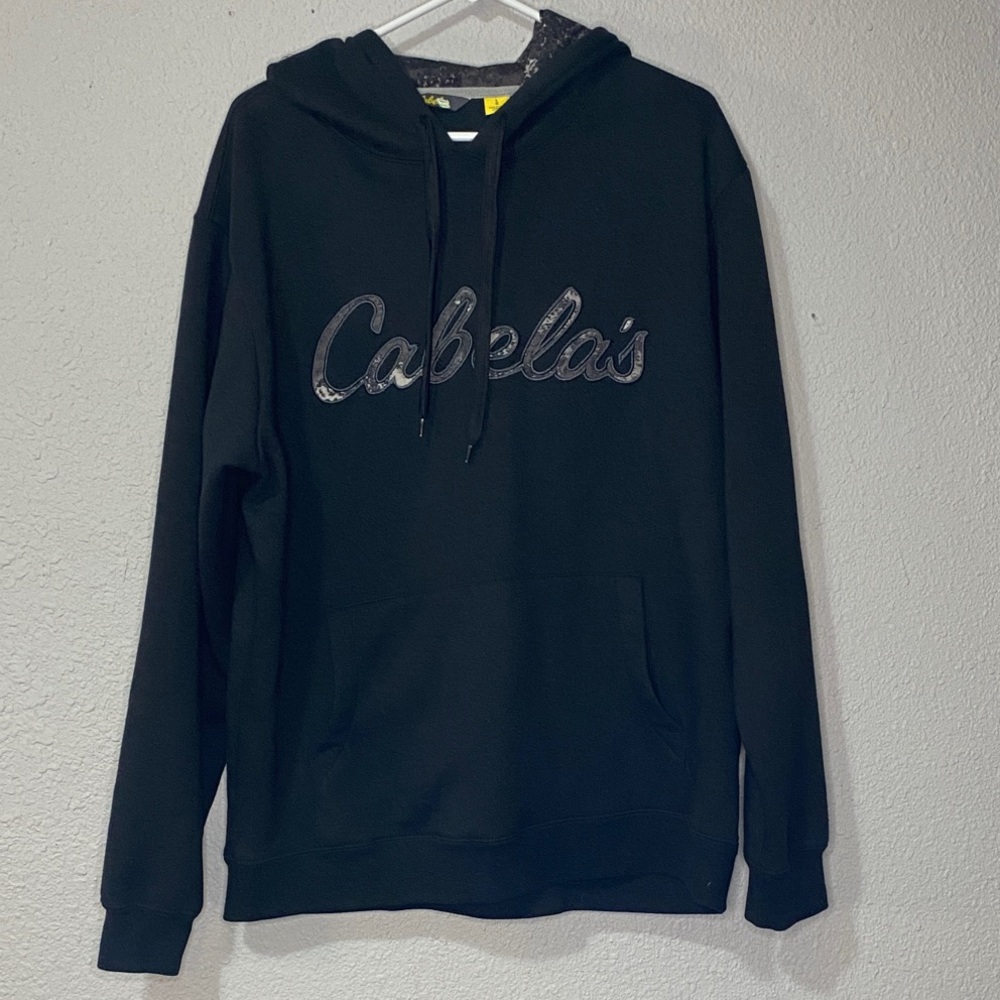 Cabela's Men's Black/Camo Pullover Hoodie